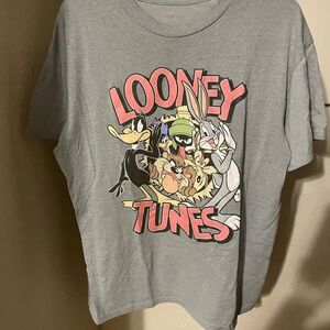 Gray Looney Tunes Graphic T-Shirt